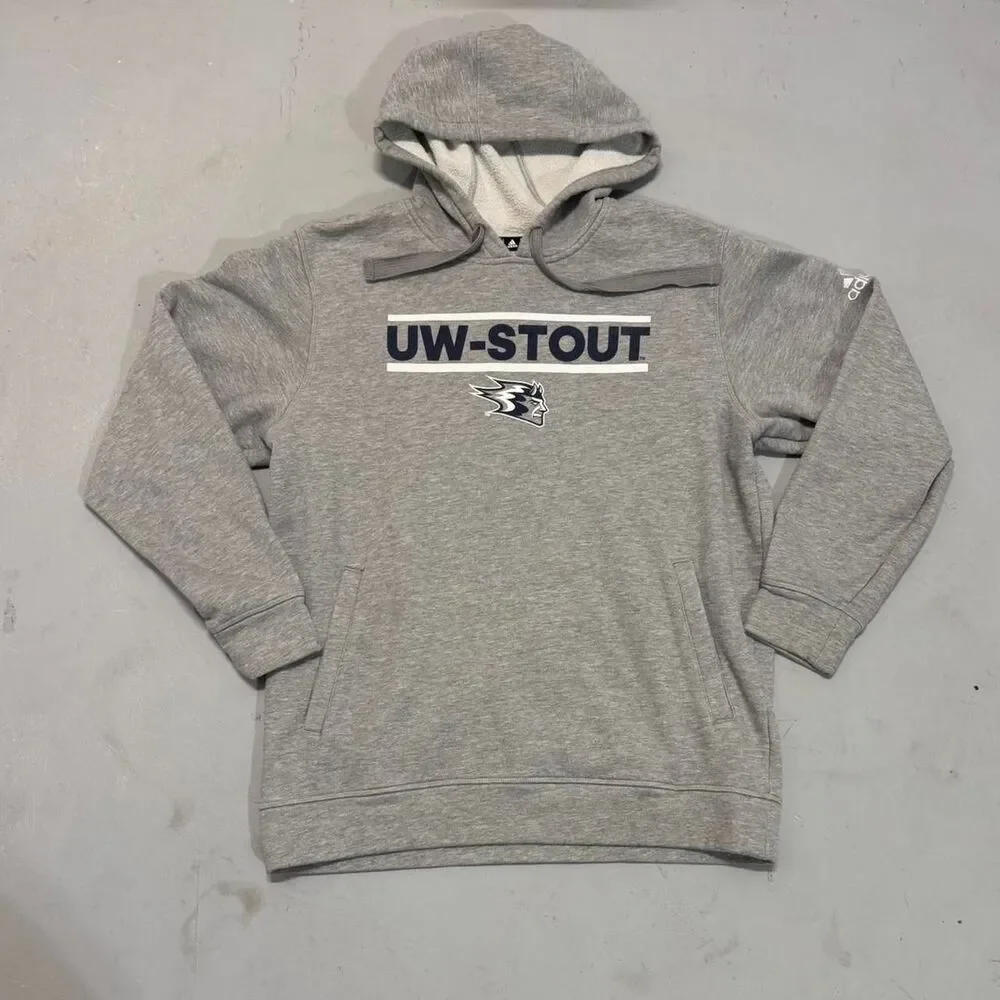Adidas Men's Grey Hoodie